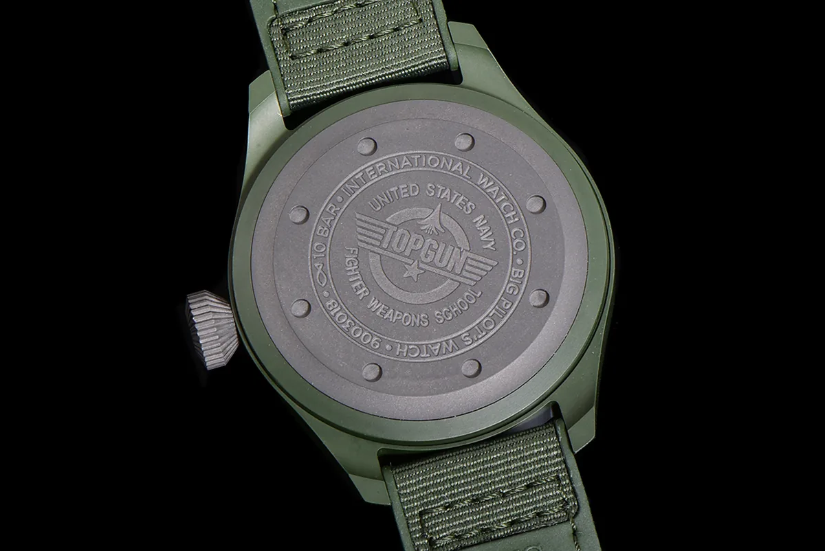 Big Pilot’s Watch 43 IW329802 Top Gun Edition Woodland sur bracelet camouflage – Image 10
