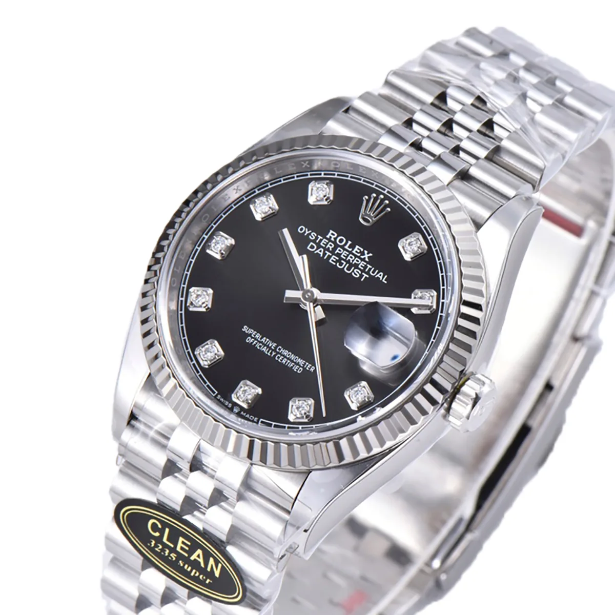 Datejust 36 126234 Bright Black Dial with Diamond Marker in Steel in Jubilee Bracelet - Image 2