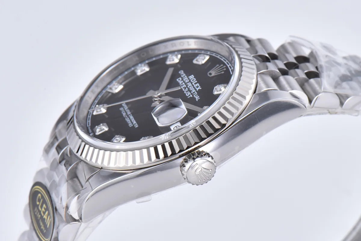 Datejust 36 126234 Bright Black Dial with Diamond Marker in Steel in Jubilee Bracelet - Image 5
