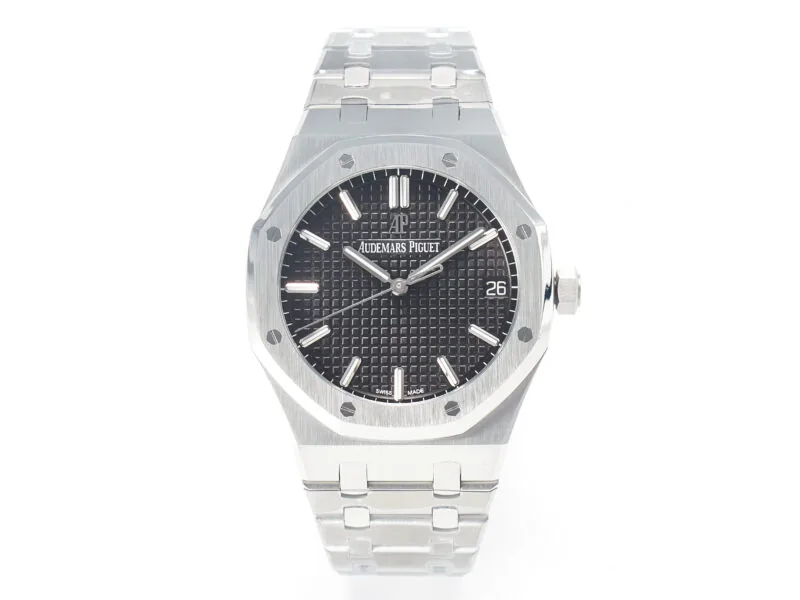 Royal Oak 41mm 15500 SS ZF 1:1 Best Edition Black Textured Dial on SS Bracelet SA4302 Super Clone V3 - Image 5
