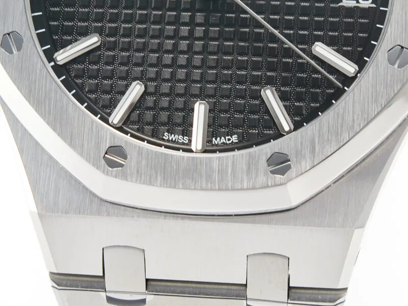 Royal Oak 41mm 15500 SS ZF 1:1 Best Edition Black Textured Dial on SS Bracelet SA4302 Super Clone V3 - Image 8