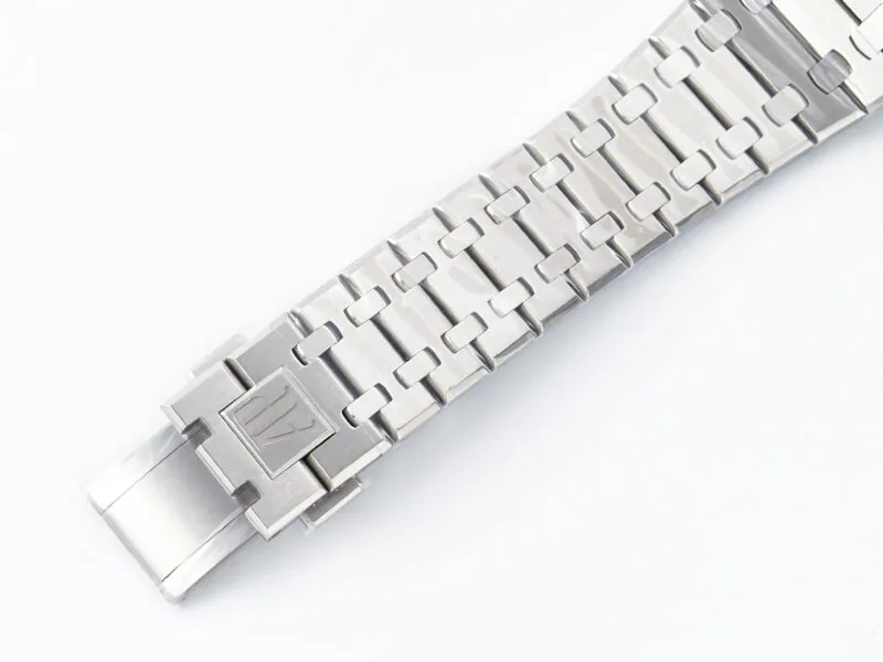 Royal Oak 41mm 15500 SS ZF 1:1 Best Edition Black Textured Dial on SS Bracelet SA4302 Super Clone V3 - Image 10