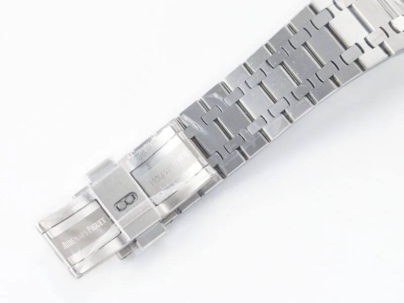 Royal Oak 41mm 15500 SS ZF 1:1 Best Edition Black Textured Dial on SS Bracelet SA4302 Super Clone V3 - Image 11