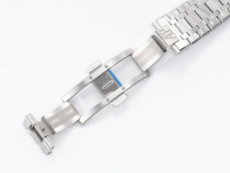 Royal Oak 41mm 15500 SS ZF 1:1 Best Edition Black Textured Dial on SS Bracelet SA4302 Super Clone V3 - Image 20