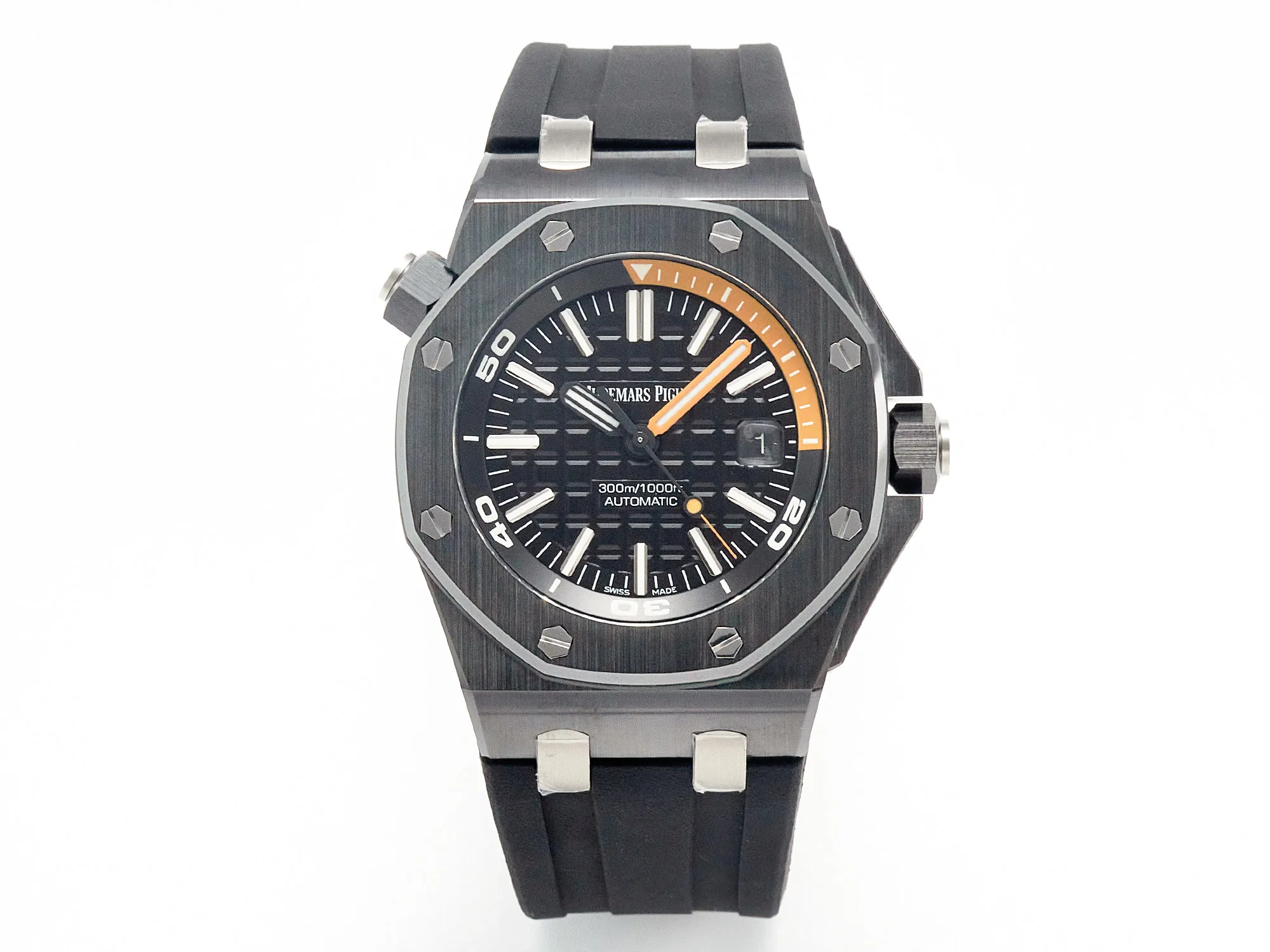 Royal Oak Offshore Diver 15707 ceramica nera ZF 1:1 Best Edition SA3120 Super Clone - immagine 5