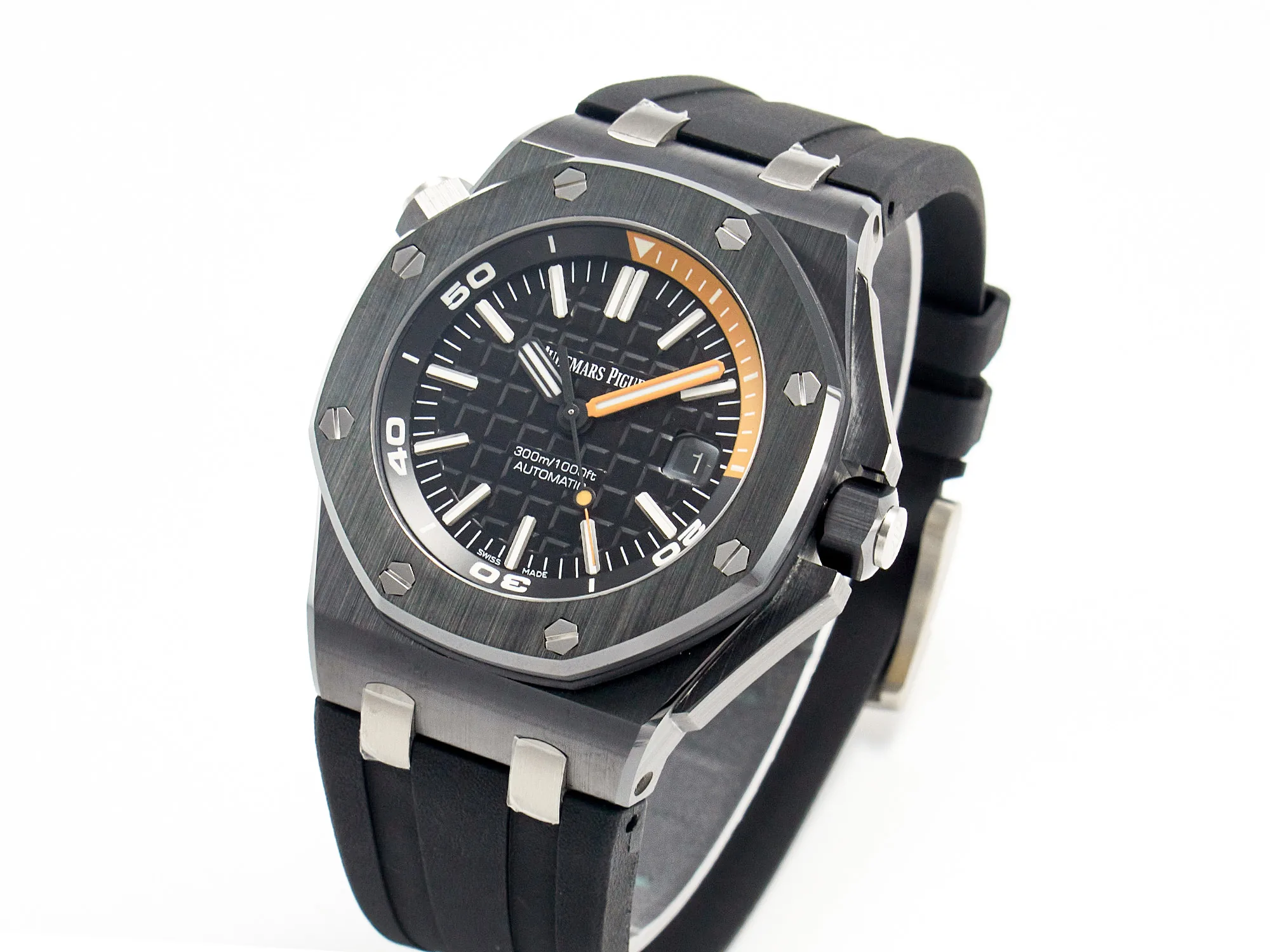 Royal Oak Offshore Diver 15707 ceramica nera ZF 1:1 Best Edition SA3120 Super Clone - immagine 3