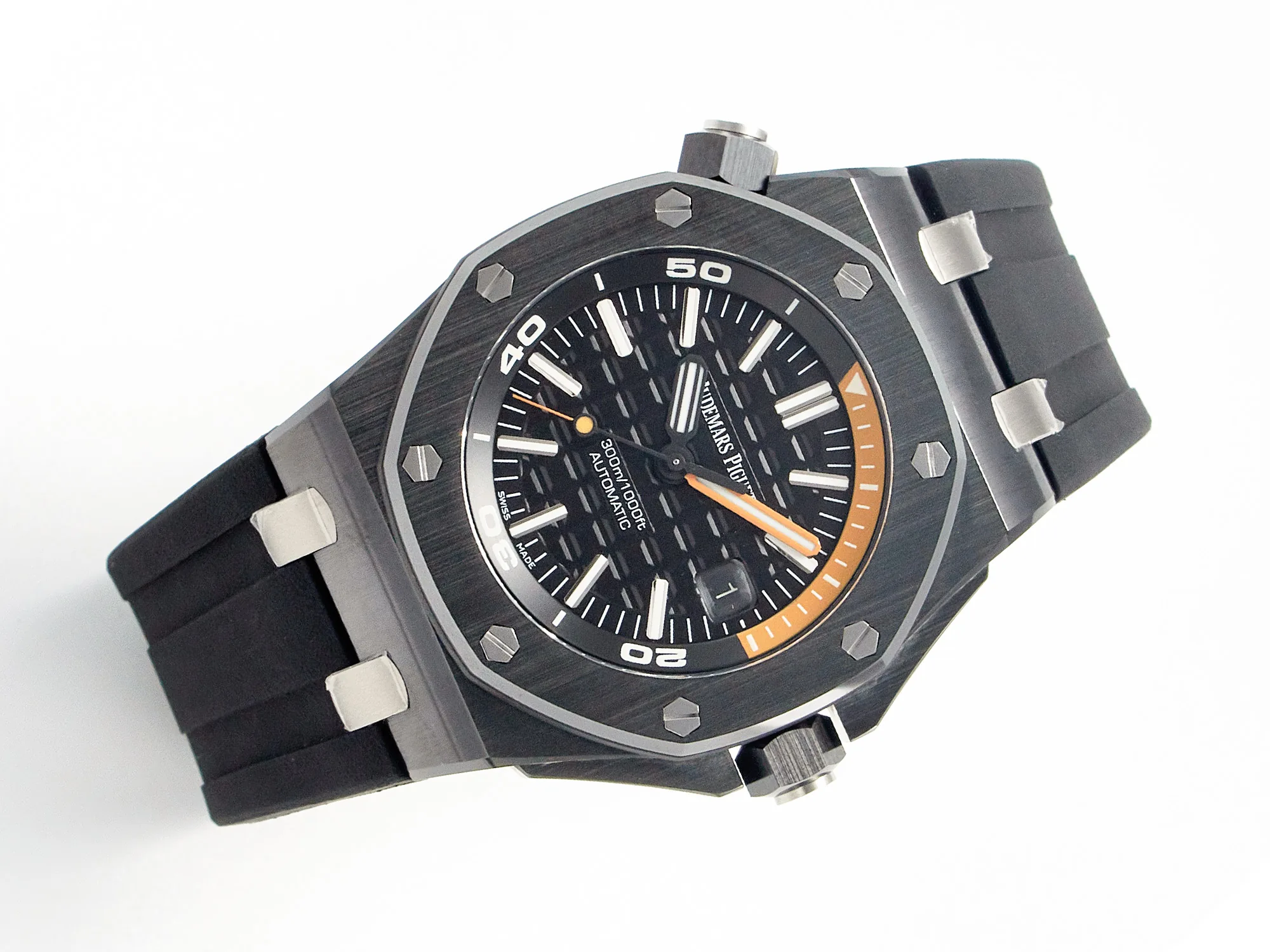 Royal Oak Offshore Diver 15707 ceramica nera ZF 1:1 Best Edition SA3120 Super Clone - immagine 6