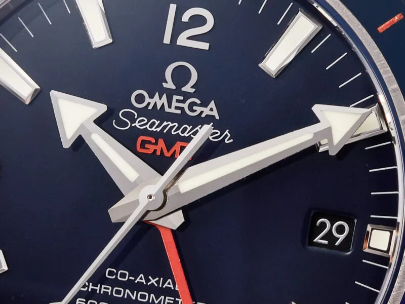Planet Ocean 600M Co-Axial GMT 43.5mm VSF 1:1 Best Edition quadrante blu lunetta in ceramica blu su bracciale SS A8605 Super Clone - immagine 7