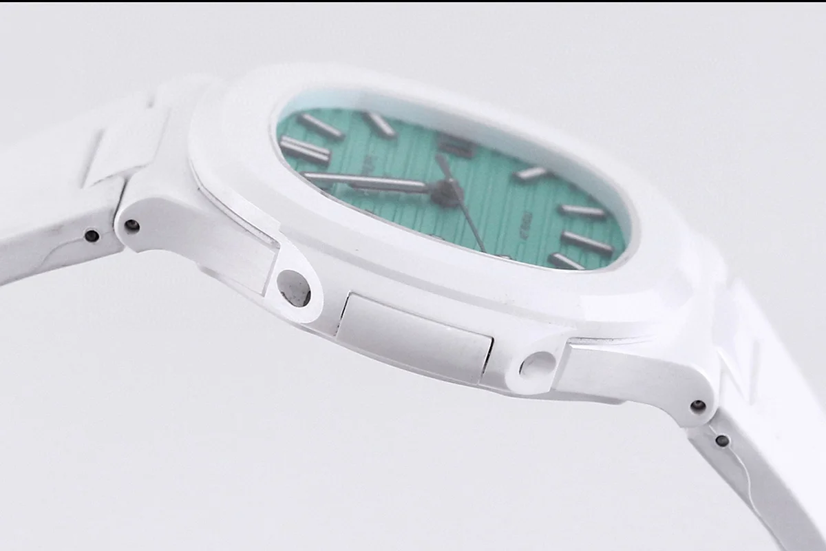 AET Nautilus 5711 Biscay Green Dial White Ceramic