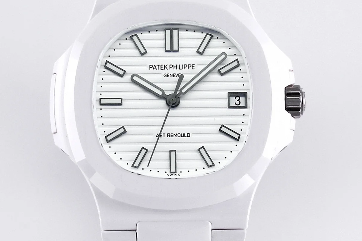 AET Nautilus 5711 White Dial White Ceramic