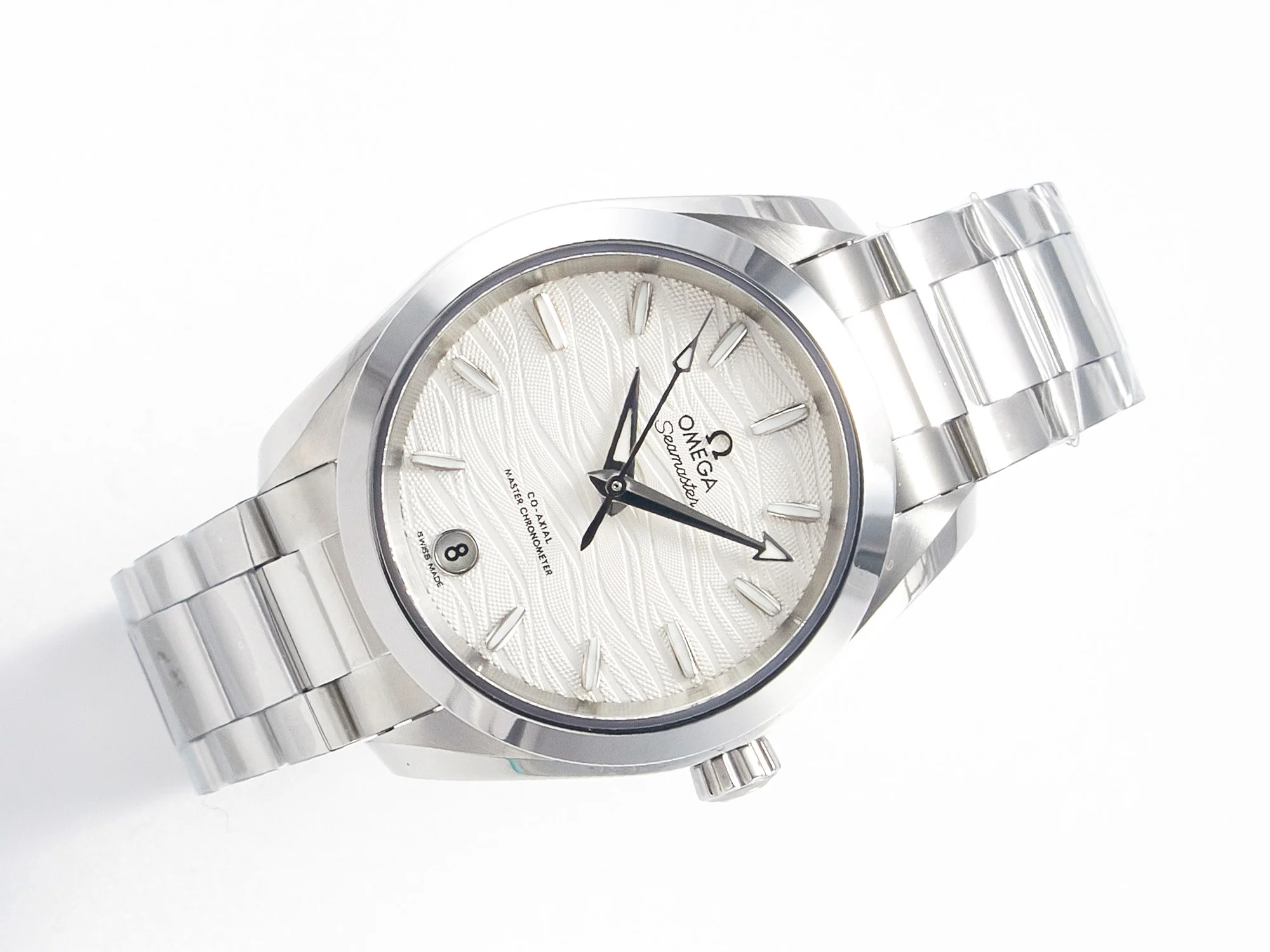 Aqua Terra 150M SS VSF 1:1 Best Edition White Dial SS Hand on SS Bracelet A8800