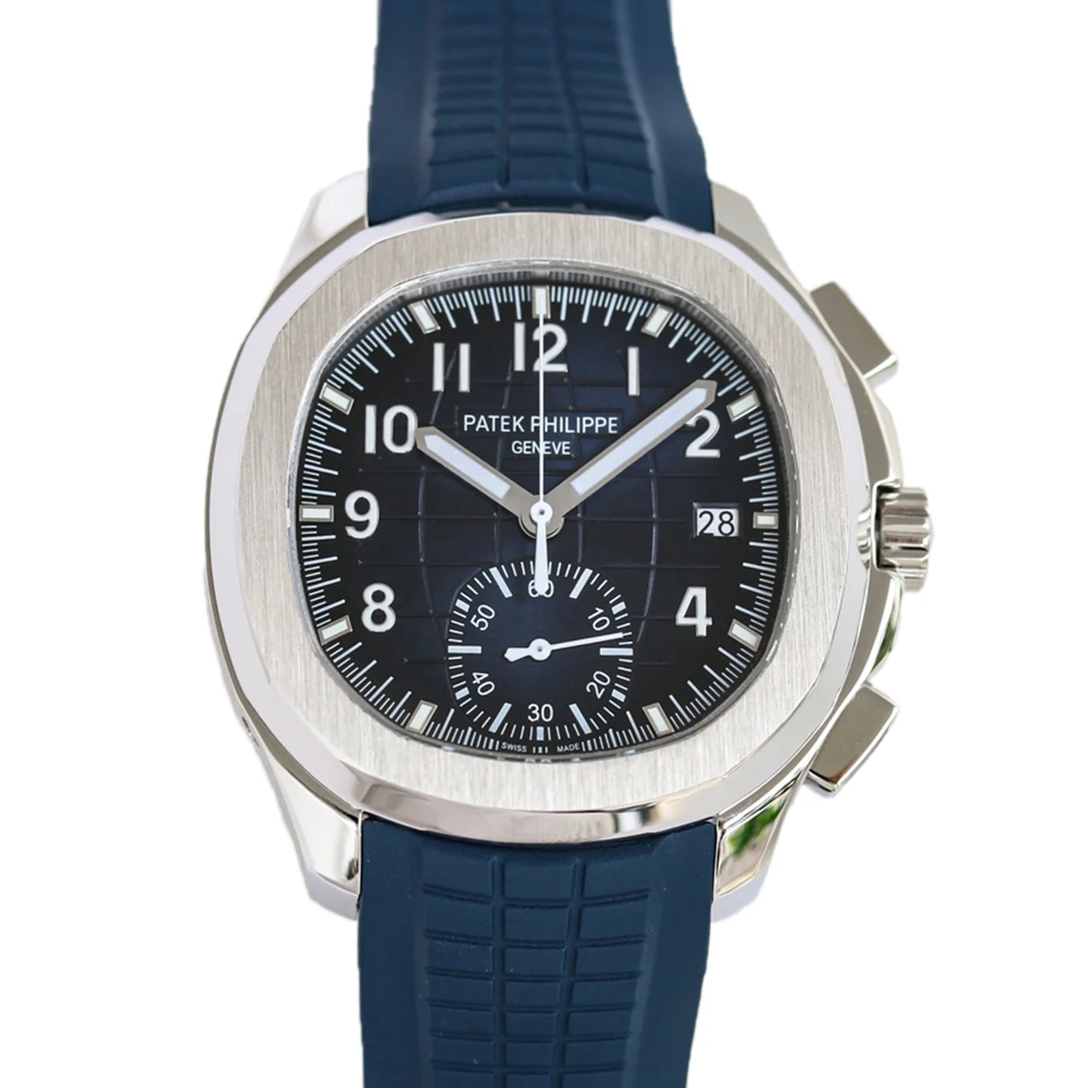 Aquanaut 5968G-001 Blue Dial on Blue Rubber Strap in Steel