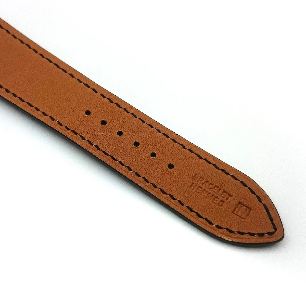 Arceau Petite Rose Gold with Diamond Bezel Black Dial on Black Fjord Leather Strap