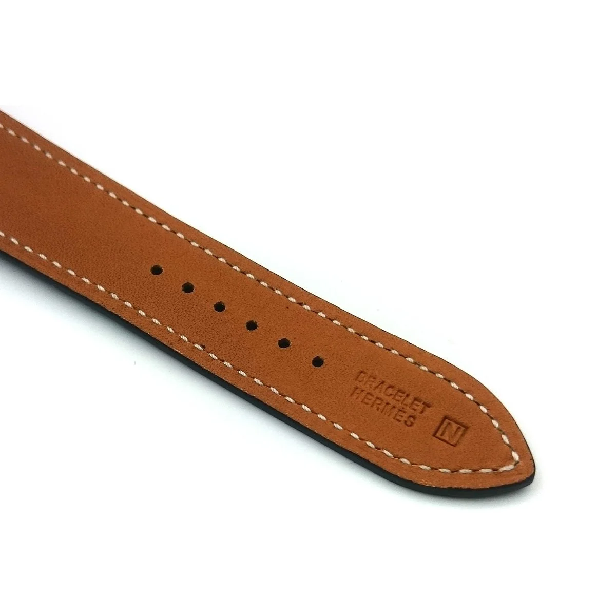 Arceau Petite Rose Gold with Diamond Bezel on Orange Epsom Leather Strap