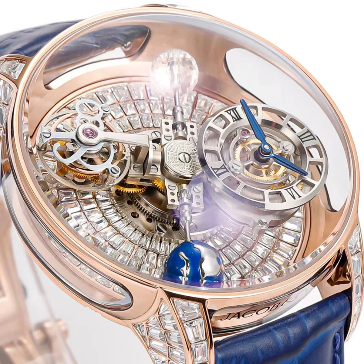 Astronomia Tourbillon Diamond Dial Rose Gold