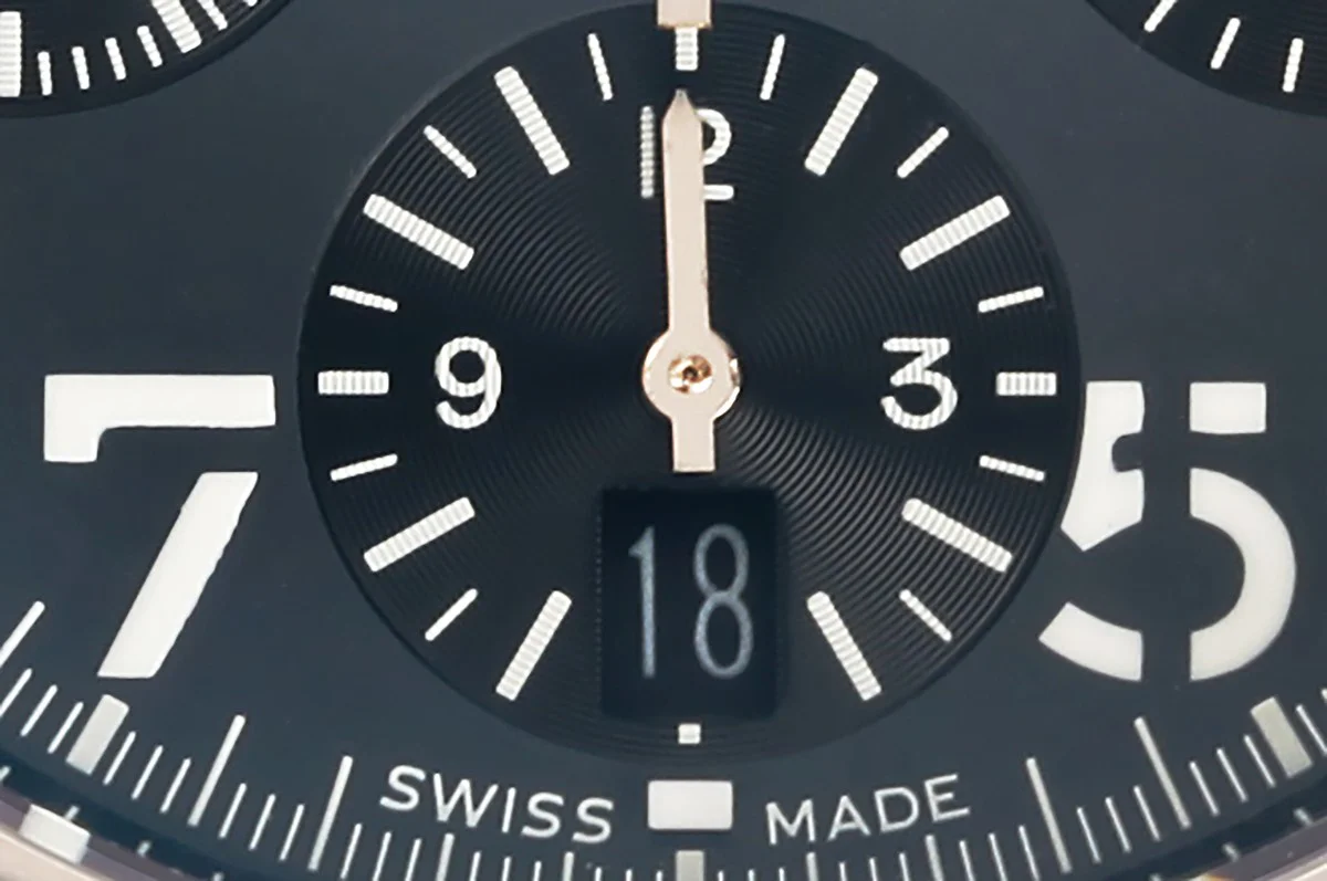 Avenger B01 Chronograph 45 Black Dial in Steel