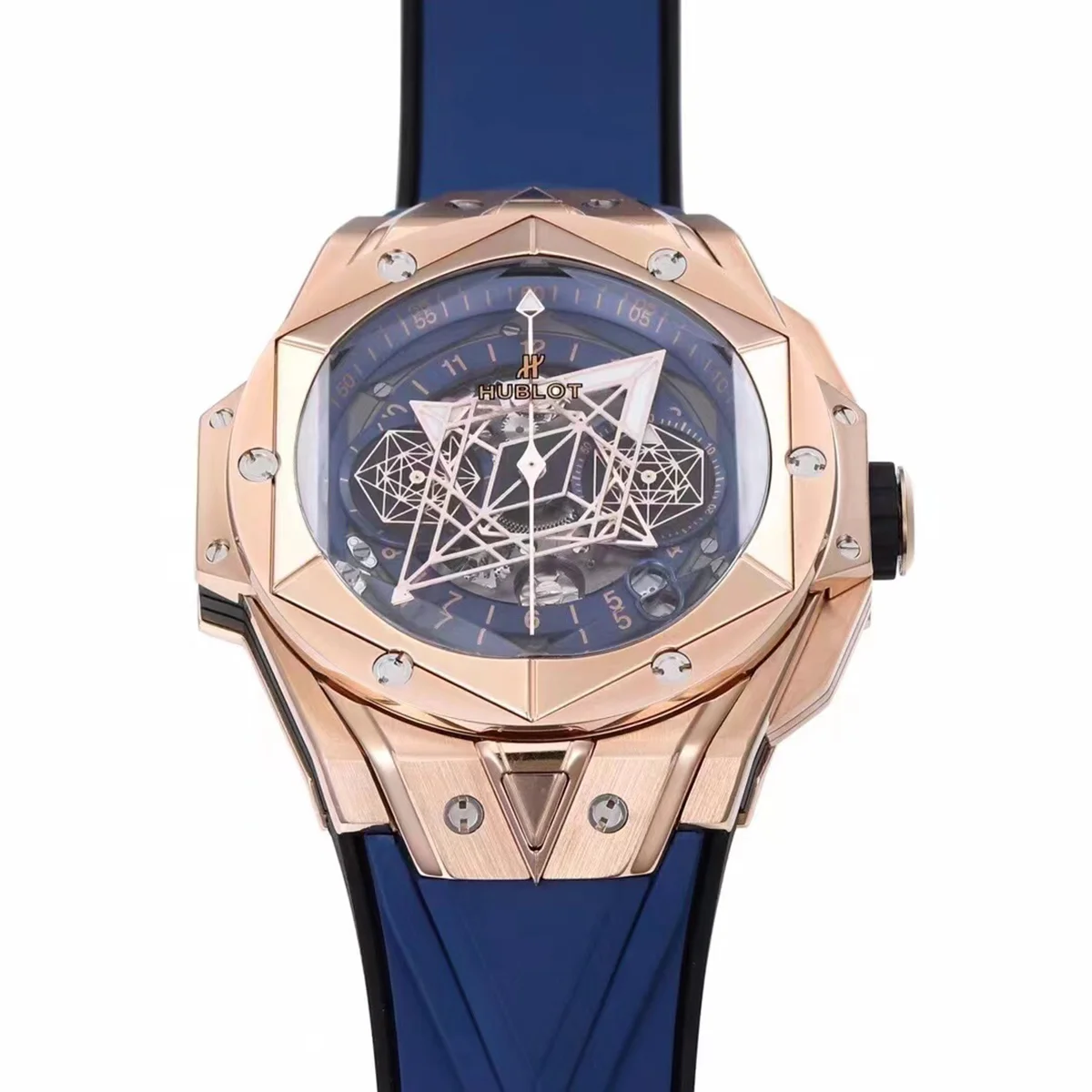 Big Bang Sang Bleu II Blue Dial in Rose Gold
