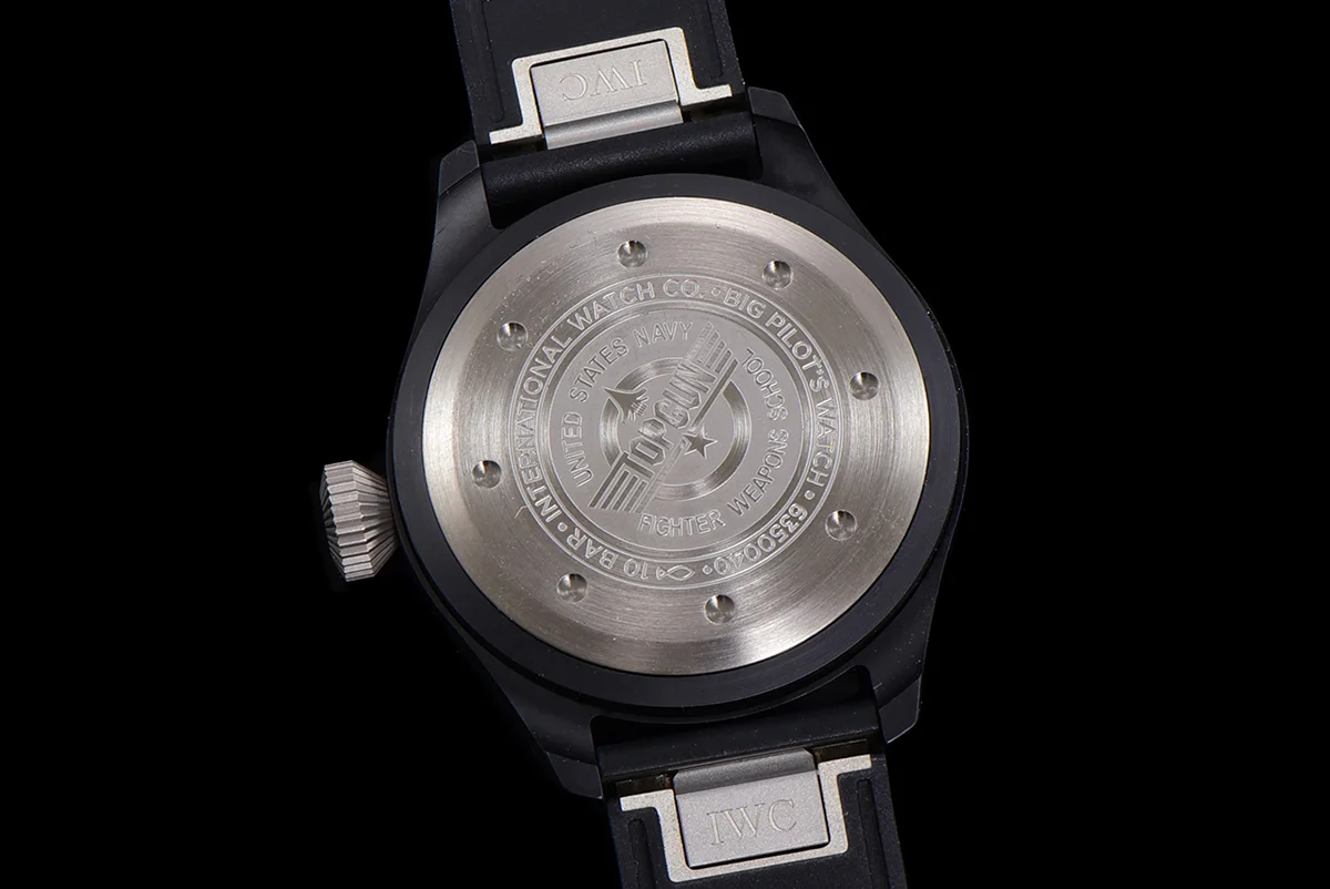 Big Pilot’s Watch Automatic Top Gun IW326906 on Black Leather Strap