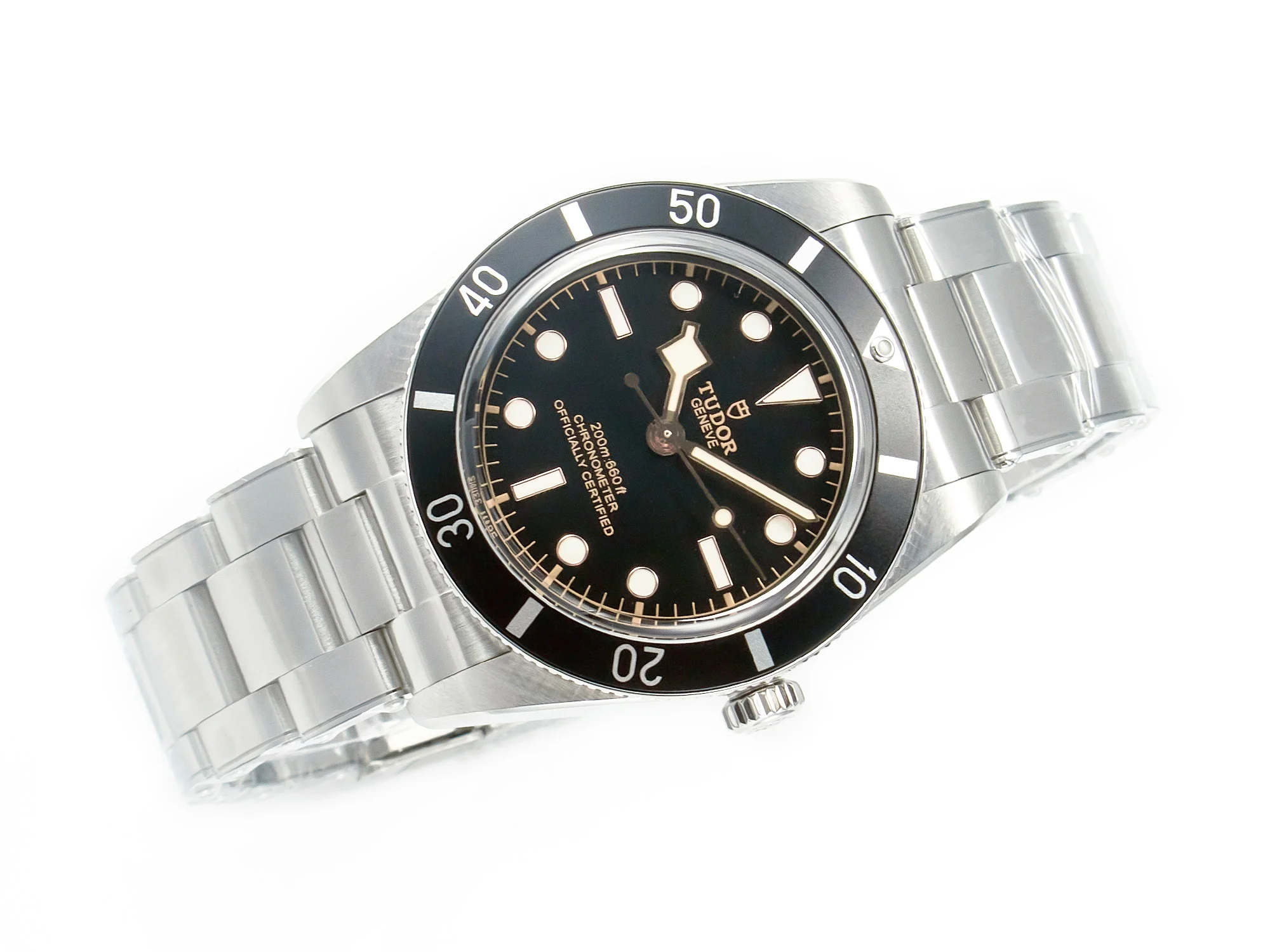 Black Bay 54 37mm SS ZF 1:1 Best Edition Black Dial on SS Bracelet A2824