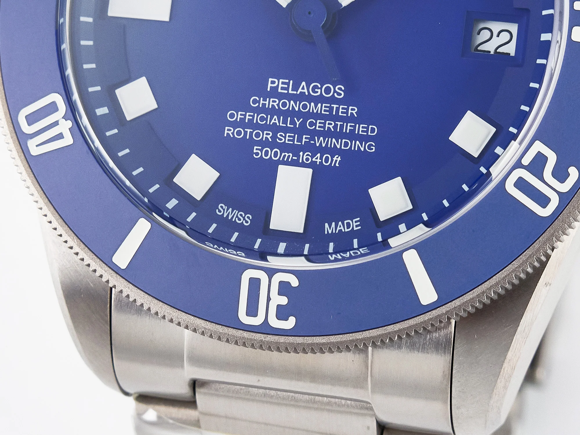 Blue Pelagos XF 1:1 Best Edition on Titanium Bracelet A2824 V5