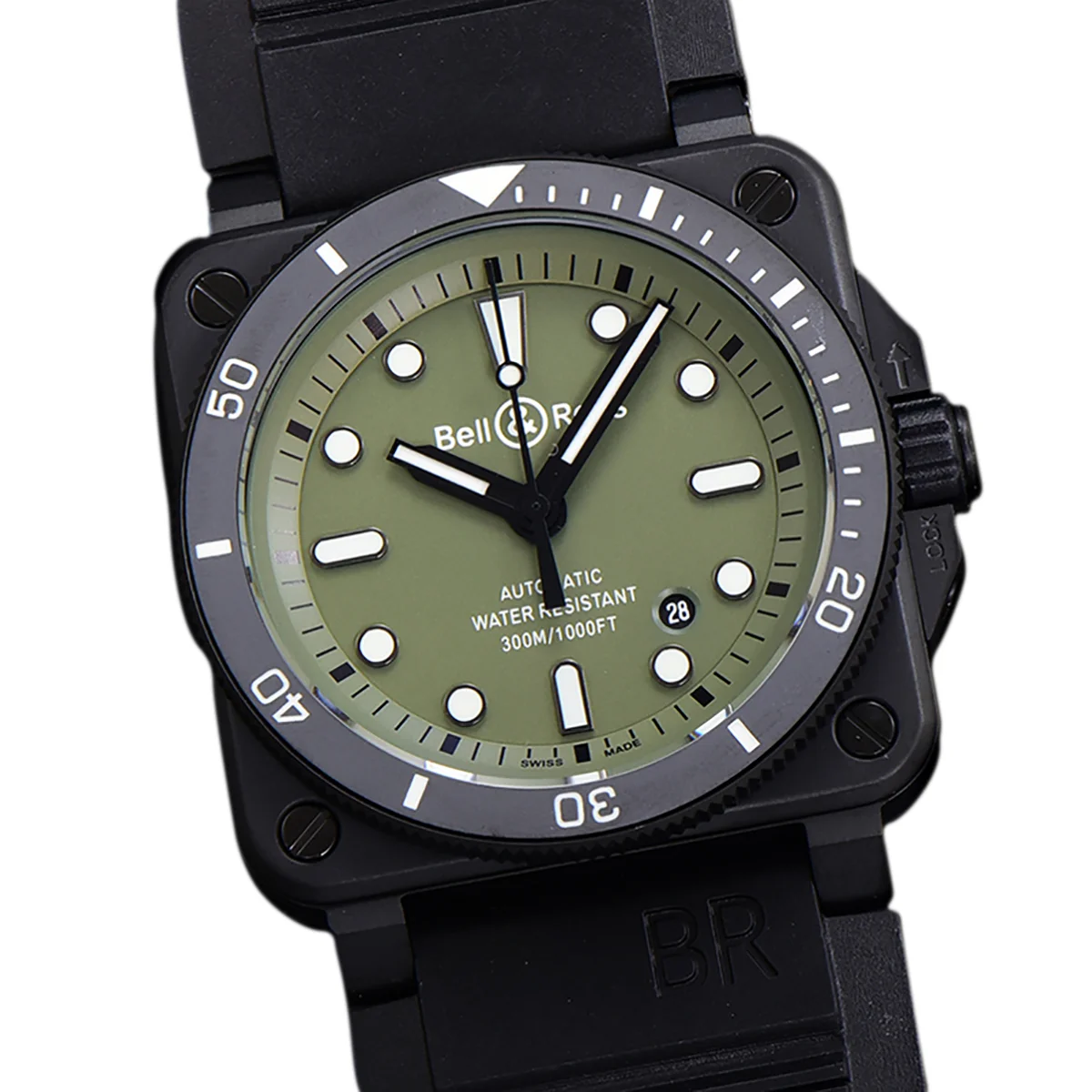BR 03-92 Green Dial in PVD