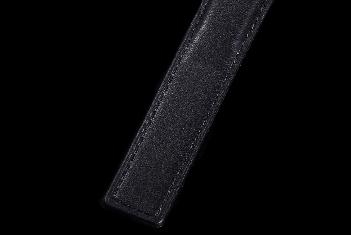 Carrera Skipper 39 Black Dial on Leather Strap