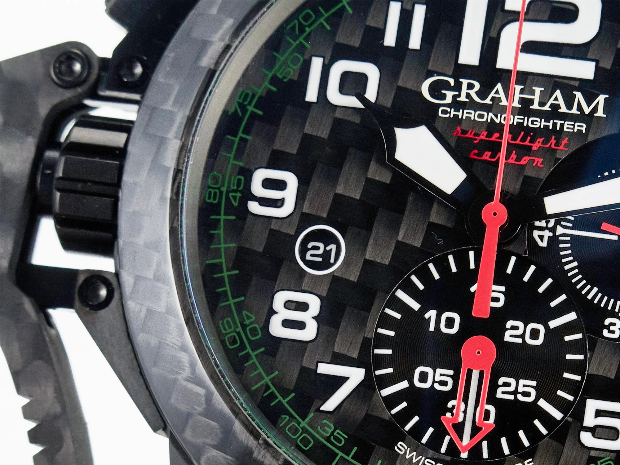 Chronofighter Superlight JKF 1:1 Best Edition on Green Rubber Strap A7750