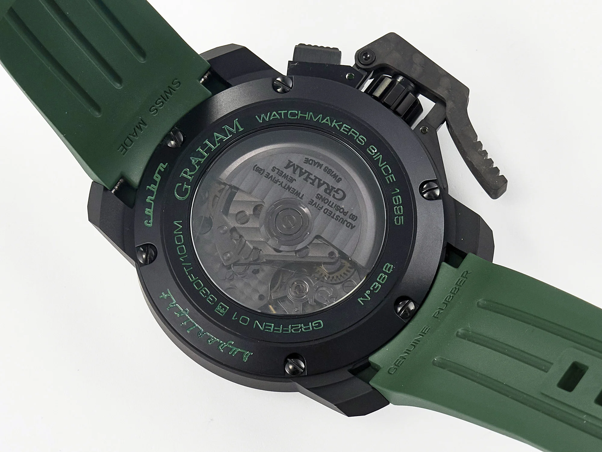 Chronofighter Superlight JKF 1:1 Best Edition on Green Rubber Strap A7750
