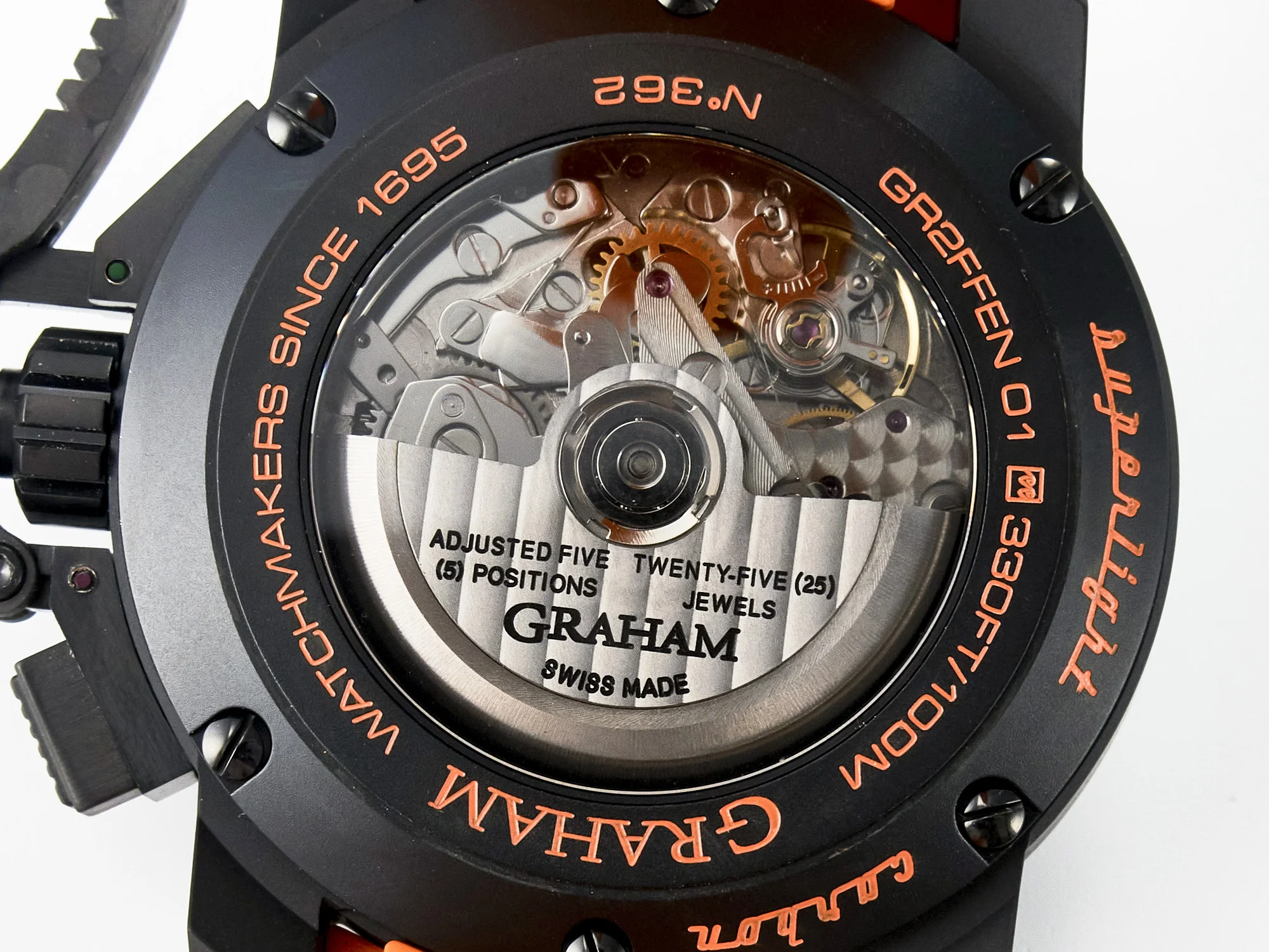 Chronofighter Superlight JKF 1:1 Best Edition on Orange Rubber Strap A7750