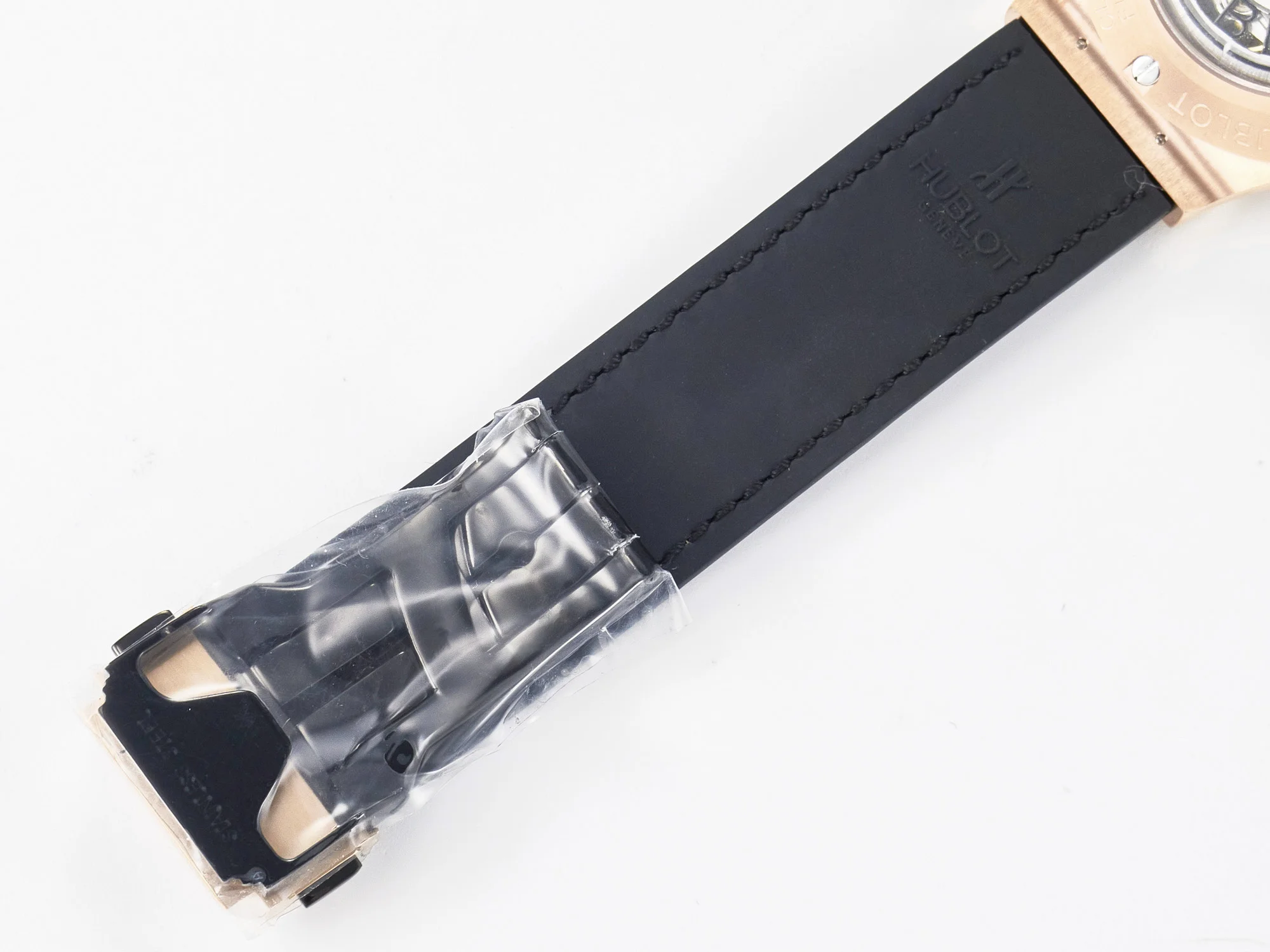 Classic Fusion 38mm RG JJF 1:1 Best Edition Gray Dial on Black Gummy Leather Strap