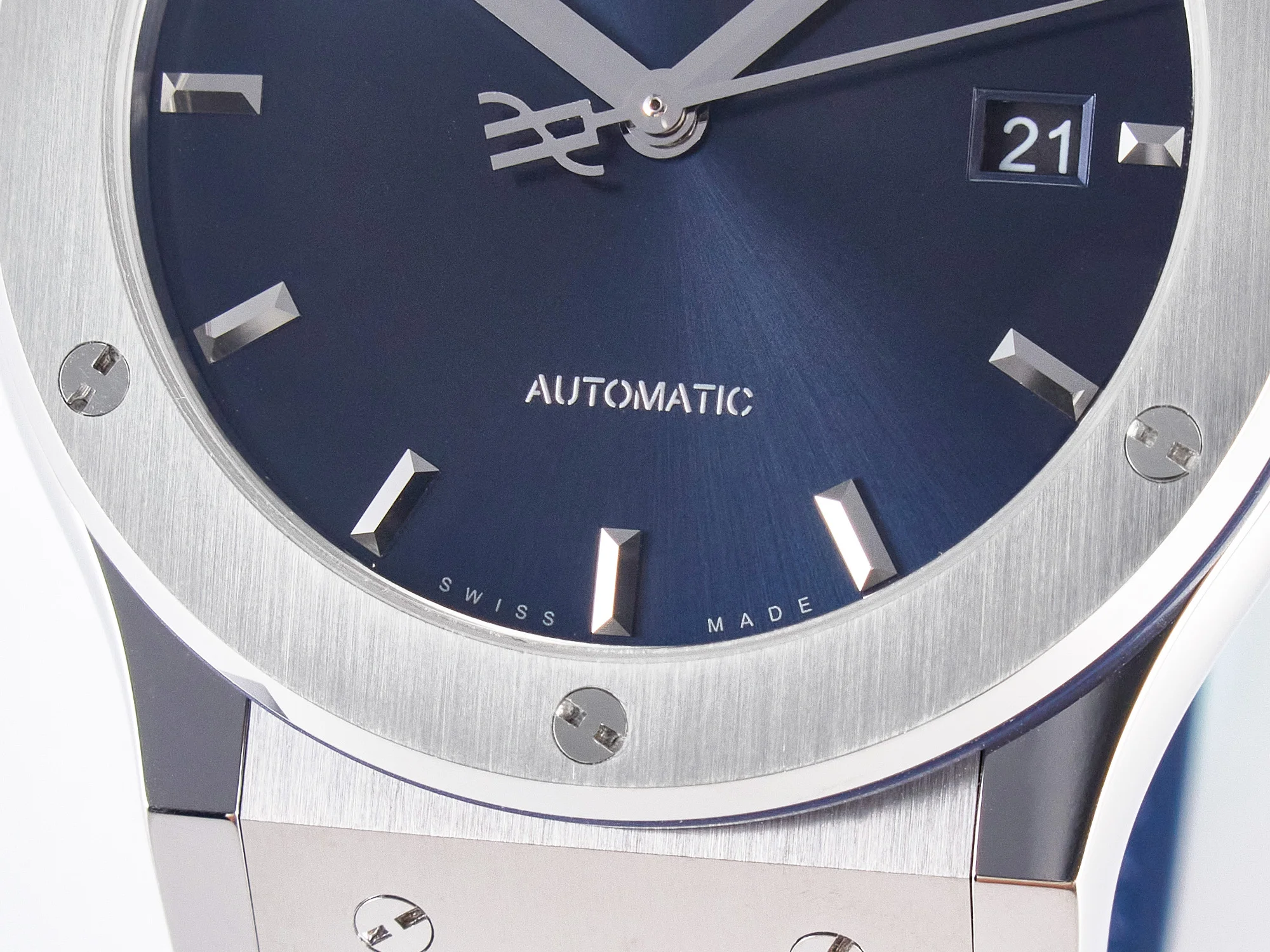 Classic Fusion 42mm SS JJF 1:1 Best Edition Blue Dial on Blue Gummy Leather Strap