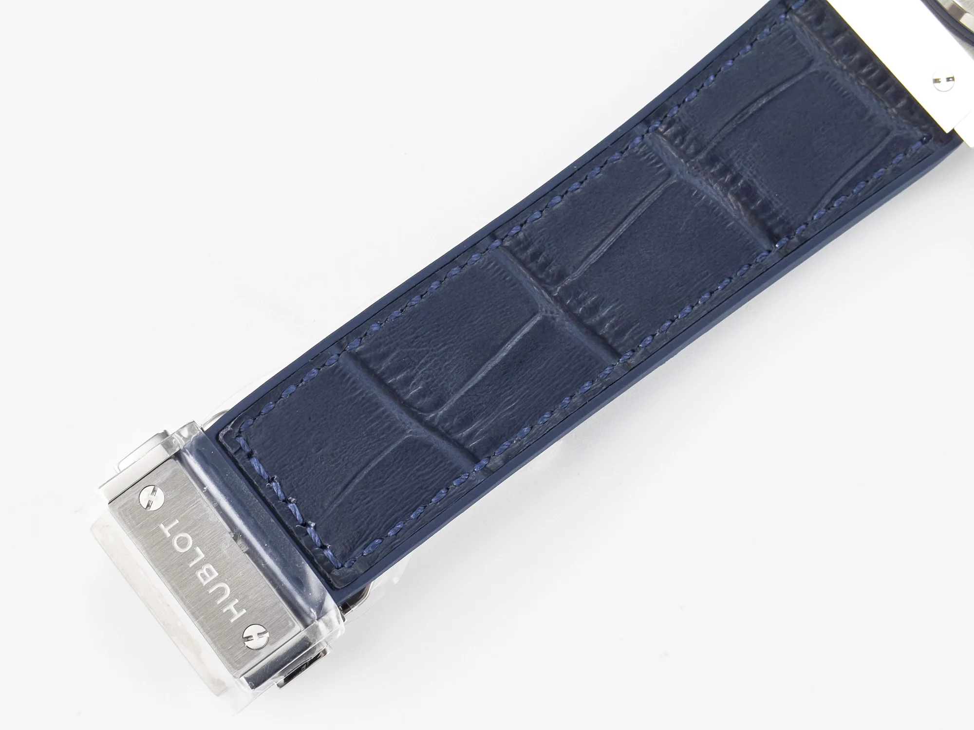 Classic Fusion 42mm SS JJF 1:1 Best Edition Blue Dial on Blue Gummy Leather Strap