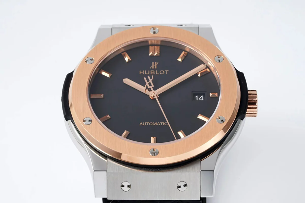 Classic Fusion Automatic 42mm Black Dial on Steel/Rose Gold