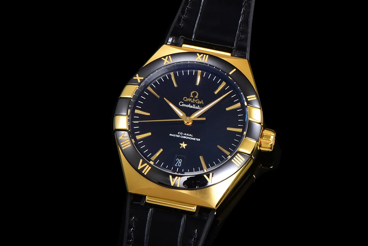 Constellation Co-Axial Master Chronometer 41mm Black Dial in Yellow Gold