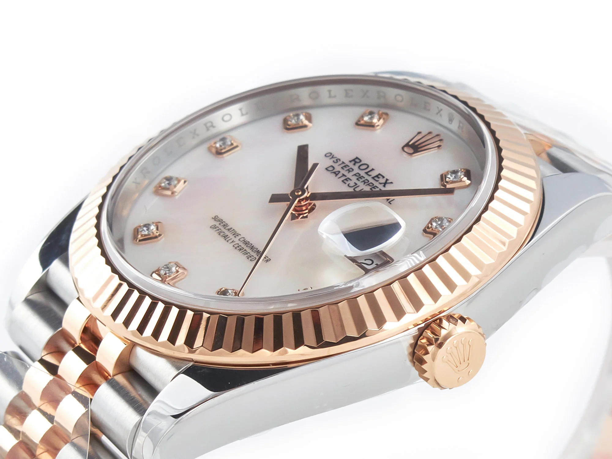 Datejust 126331 41mm 904L SS/RG Clean 1:1 Best Edition MOP Diamond Dial on Jubilee Bracelet VR3235