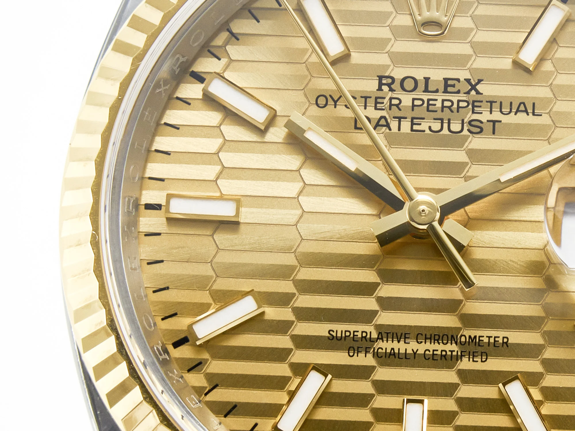DateJust 36 126233 Clean 1:1 Best Edition 904L Steel YG Textured Stick Dial on SS/YG Jubilee Bracelet VR3235