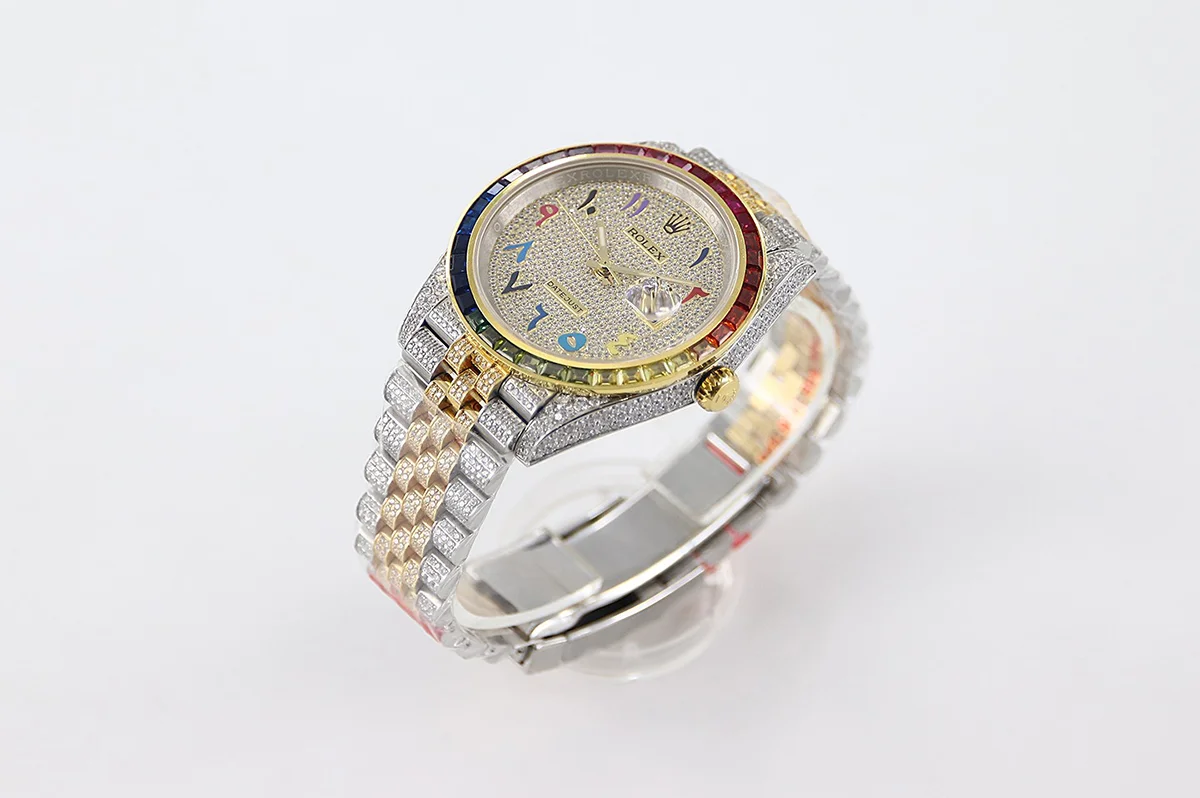Datejust 41 126300 Diamond Dial Arabic Markers in Yellow Gold on Jubilee Bracelet