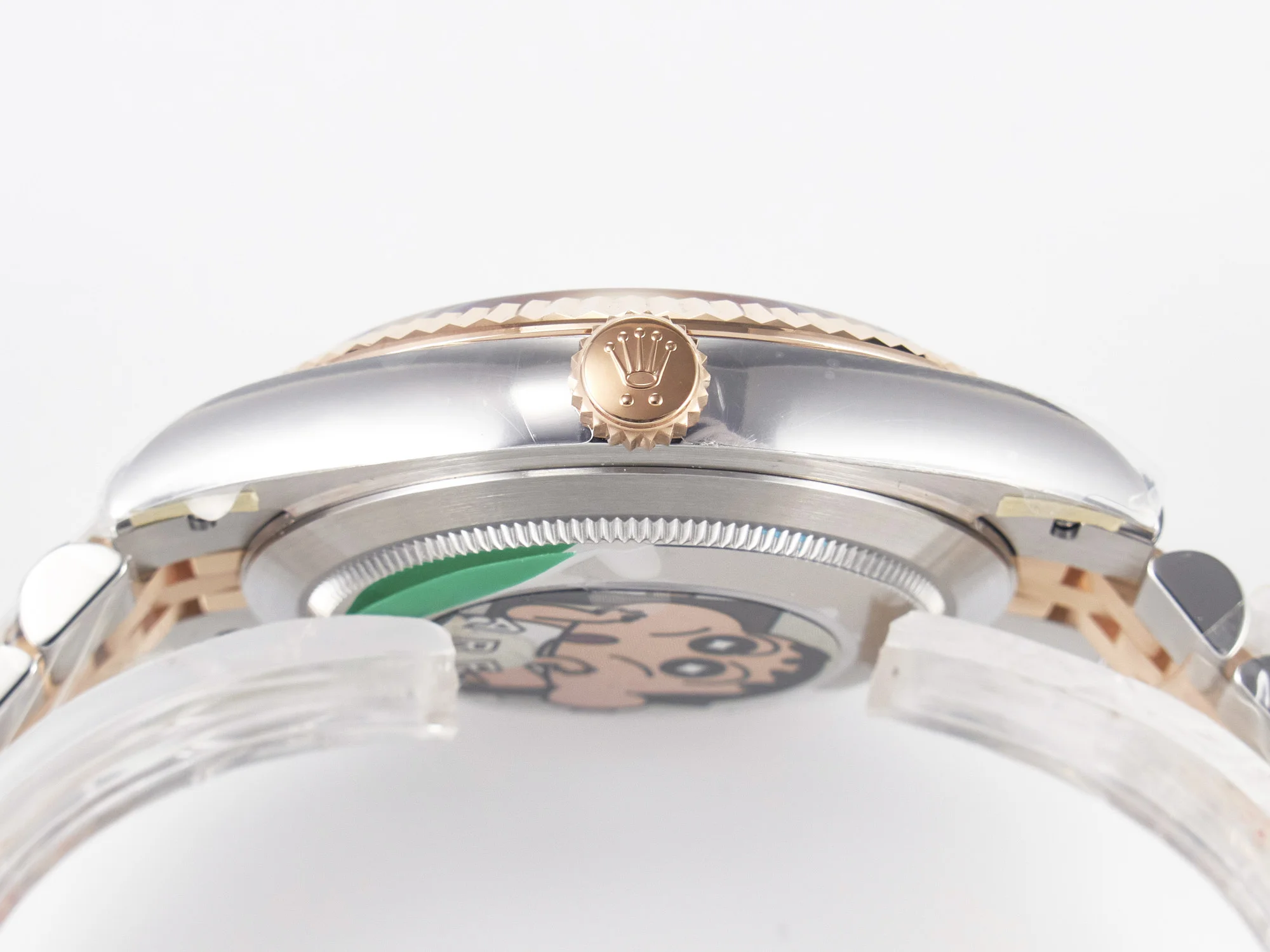 DateJust 41 126331 ARF 1:1 Best Edition 904L Steel Gray Dial Green Roman Marker on SS/RG Jubilee Bracelet SH3235(Gain Weight)