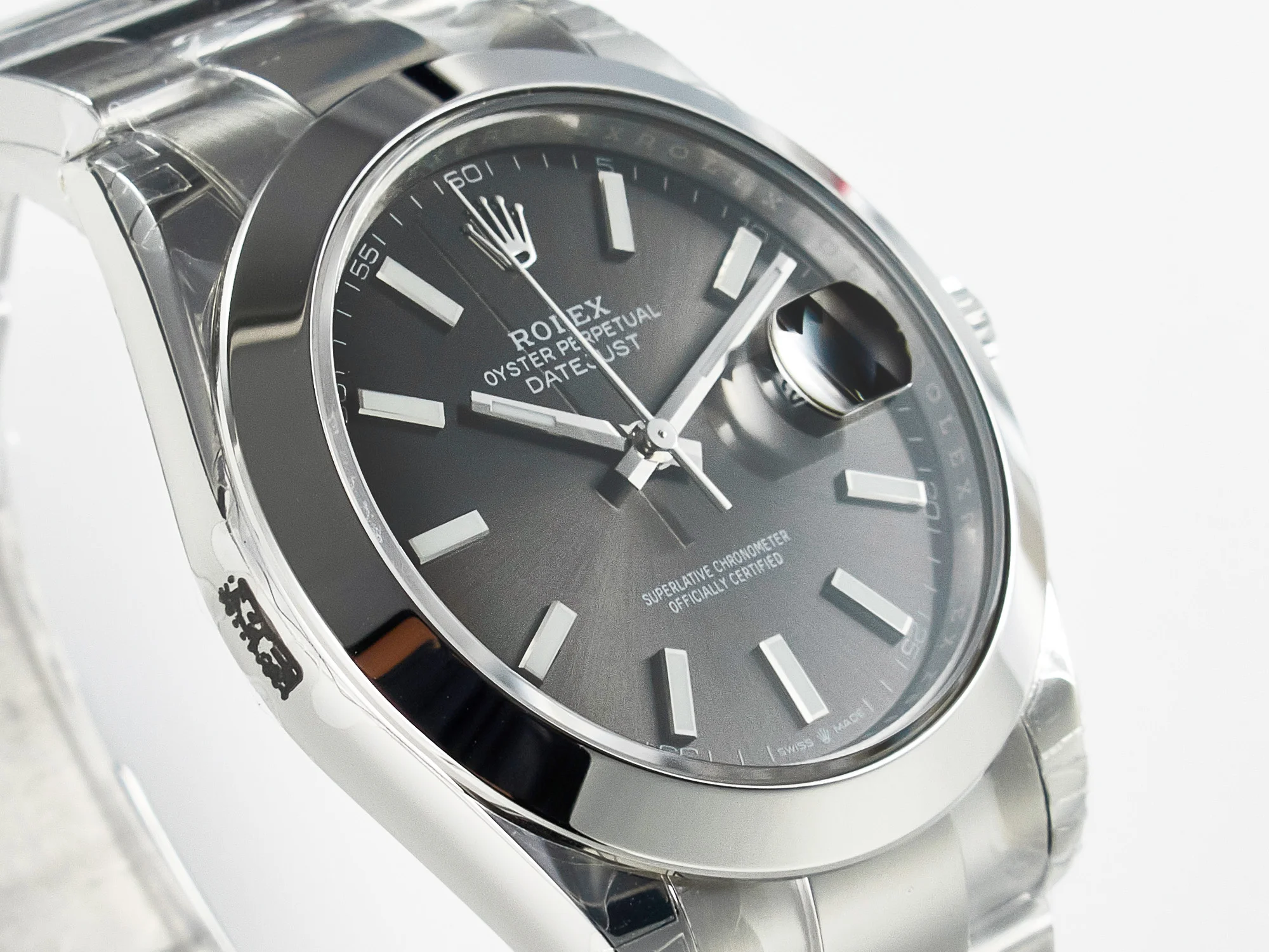 DateJust 41 126334 904L SS VSF 1:1 Best Edition Gray Dial on Oyster Bracelet VS3235