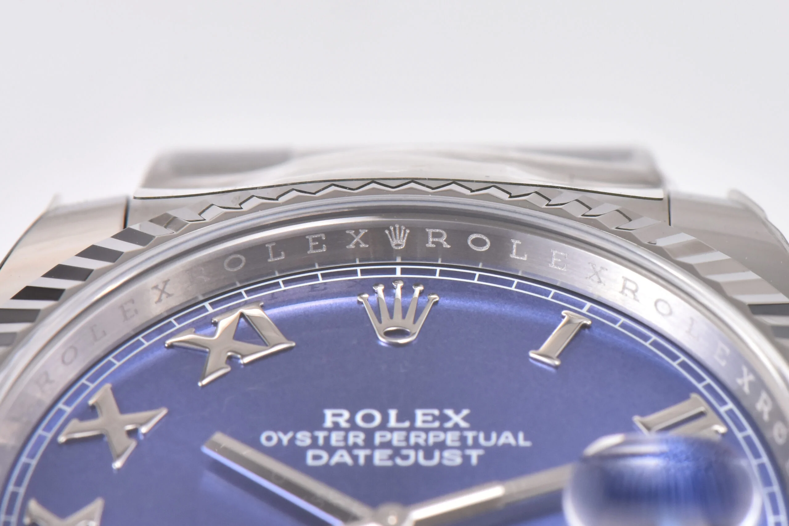 Datejust 41 126334 Azzurro Blue Dial Roman Markers on Oyster Bracelet
