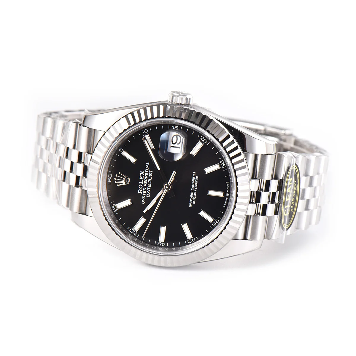 Datejust 41 126334 Bright Black Dial Stick Markers on Jubilee Bracelet