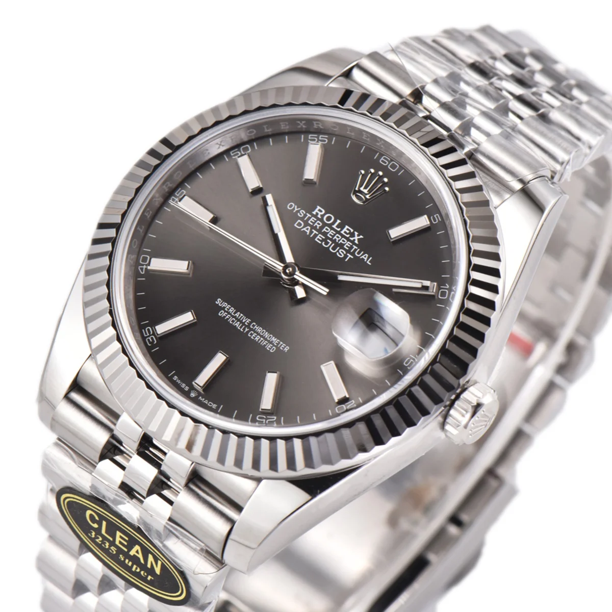 Datejust 41 126334 Grey Dial Stick Markers on Jubilee Bracelet