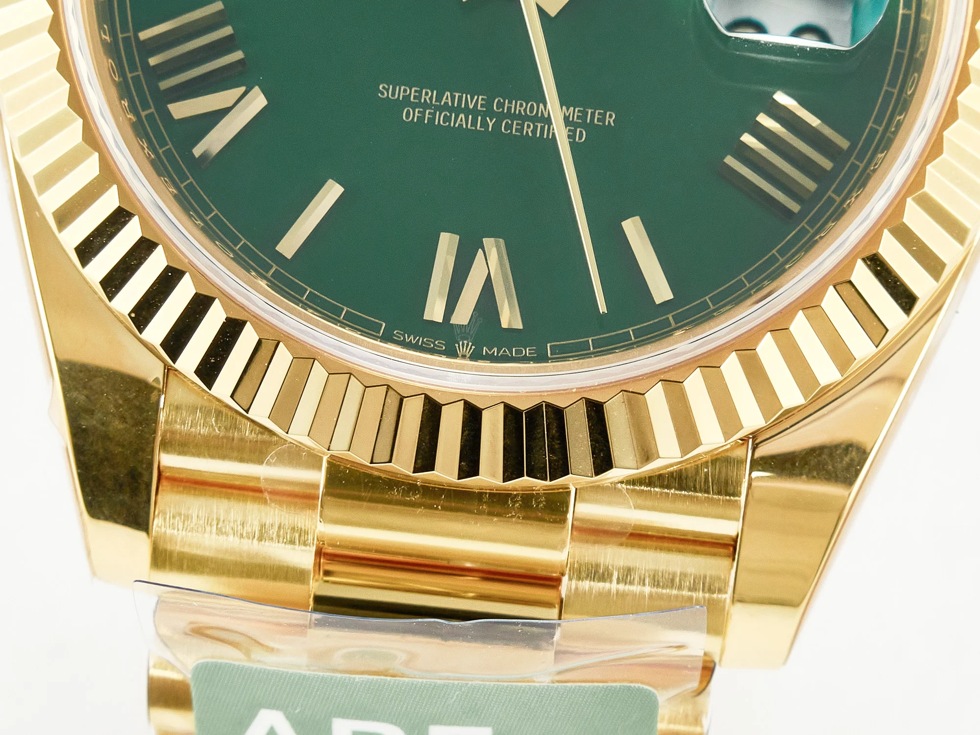 Day Date 40 YG 228238 ARF 1:1 Best Edition Green Roman Dial on President Bracelet VR3255