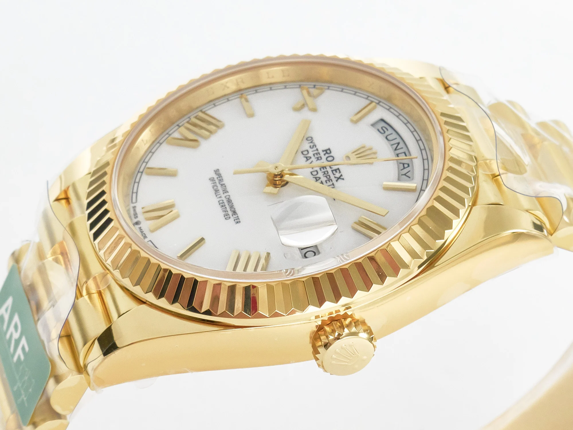Day Date 40 YG 228238 ARF 1:1 Best Edition White Roman Dial on President Bracelet VR3255
