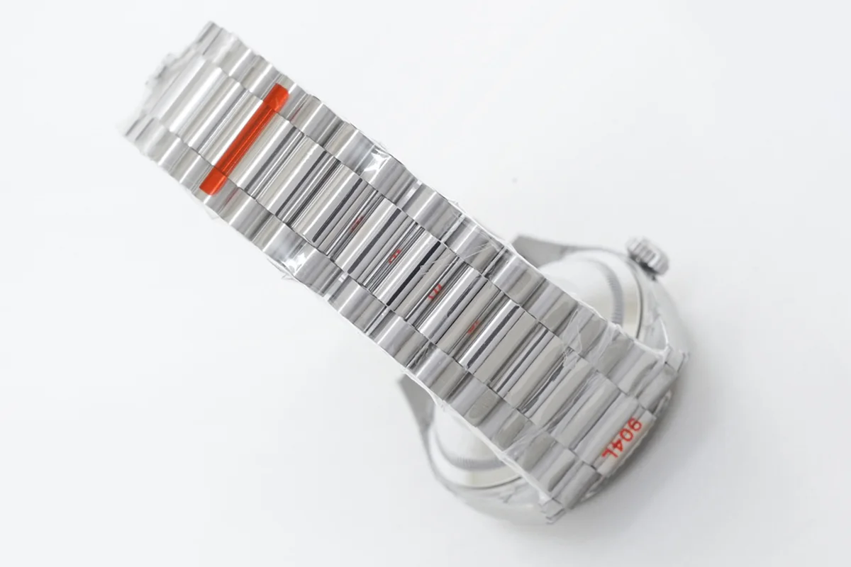 Daydate 36 Red Dial with Sticker in White Gold