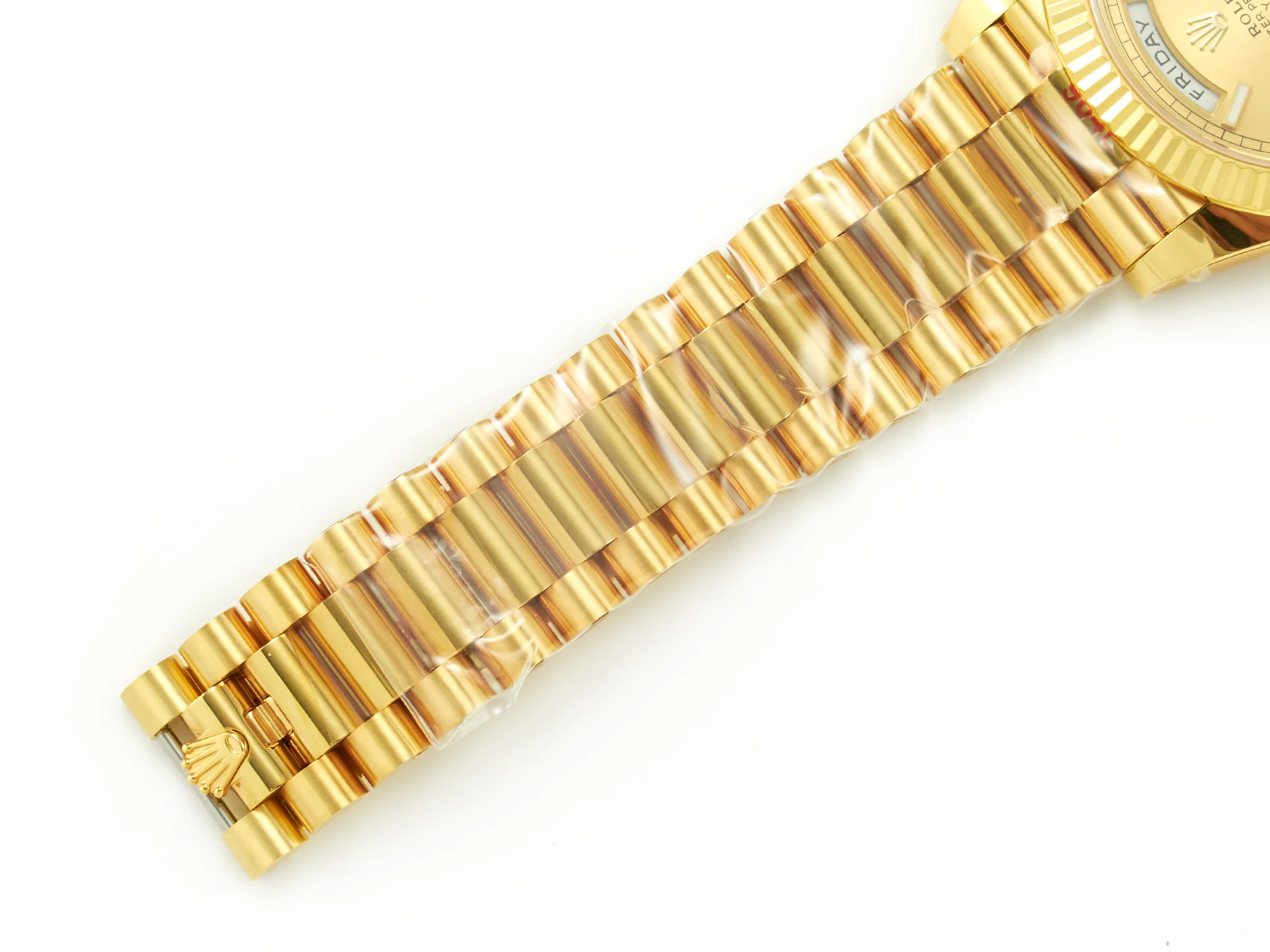 DayDate 40 228238 ARF 904L Steel Gold Stick Dial on President Bracelet VR3255