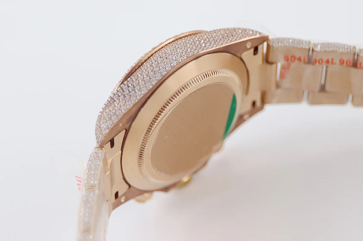 Daytona 116505 Diamond Paved Dial with Arabic Marker in Rose Gold