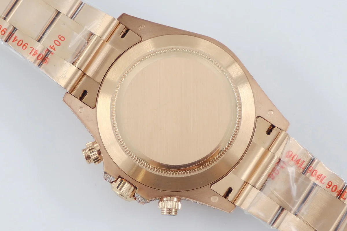 Daytona 116505 Diamond Paved Dial with Arabic Marker in Rose Gold
