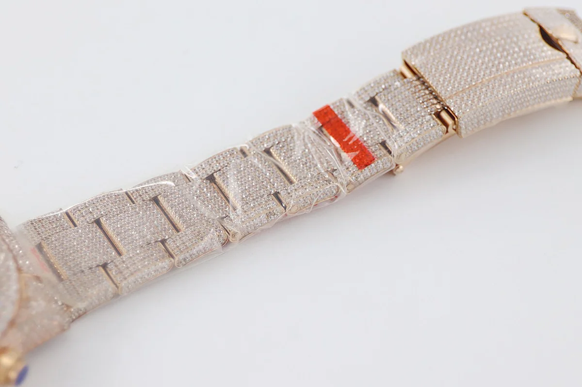 Daytona 116505 Diamond Paved Dial with Arabic Marker in Rose Gold