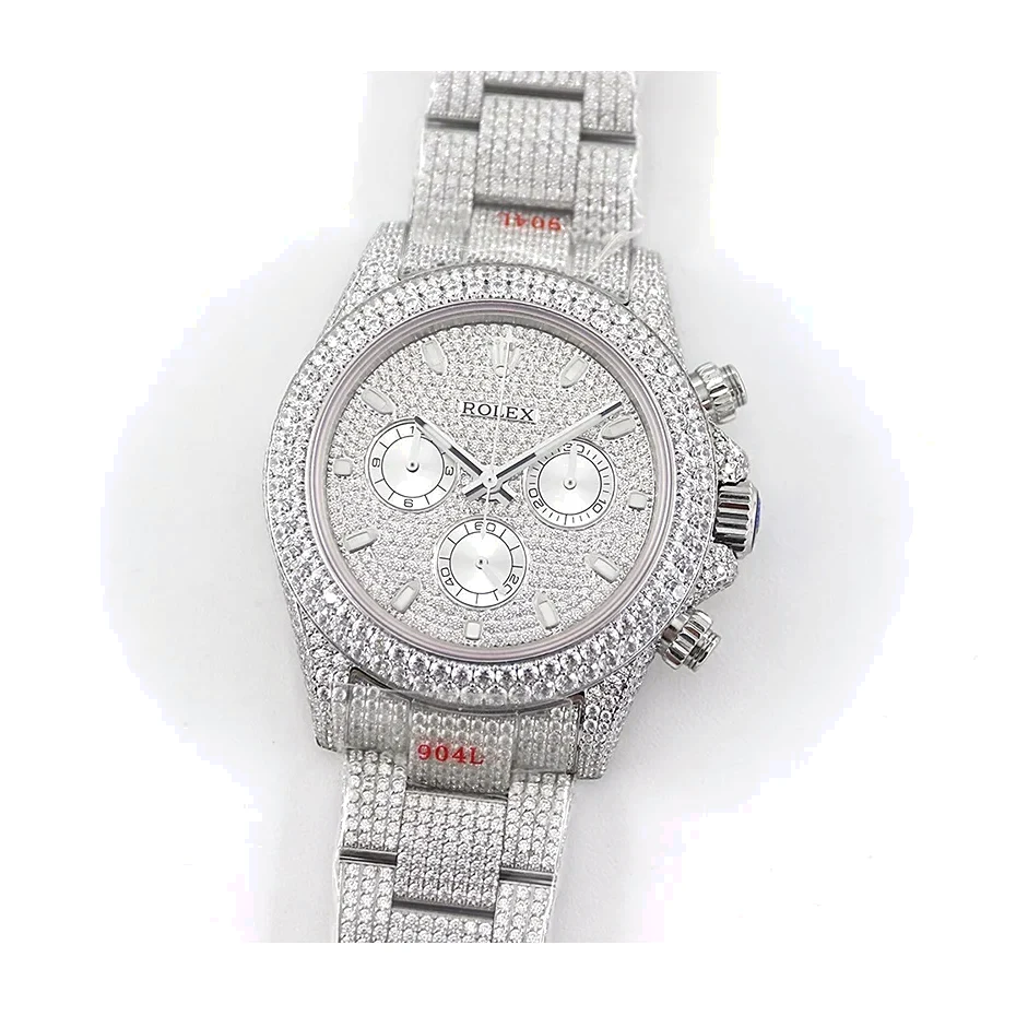 Daytona 116505 Diamond Paved Dial with Stick Marker in Steel